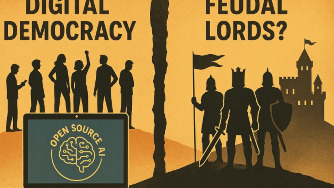 Digital Democracy or Feudal Lords? Open Source AI as a Bulwark